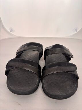 Vionic Black Double adjustable Strap Comfort Slide Sandals size 8.5